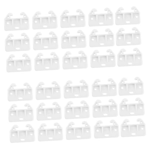 GALPADA 100stücke Schubladenschienenführung Mit Löchern Schubladenschienen-rückplatte Schubladenführungshalterung Für Kommoden Und Schränke Ersatzteile Für Innenmöbel von GALPADA