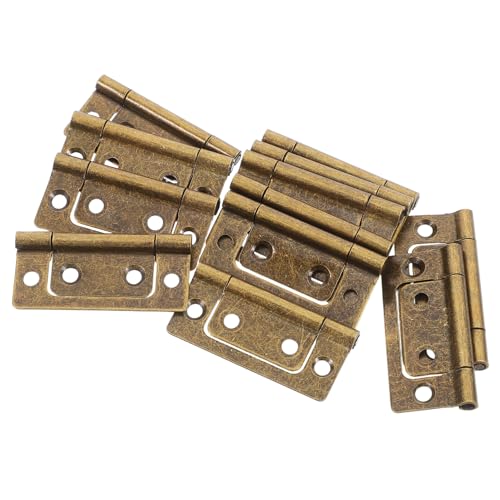 GALPADA 12 Stück Teiliges Antike Türscharniere aus Dickem Bronze eisen Verschleißfest Verzugsfrei Vielseitig für Möbel Schrank Holztüren Robustes Bifold hardware Türen und Fenster von GALPADA