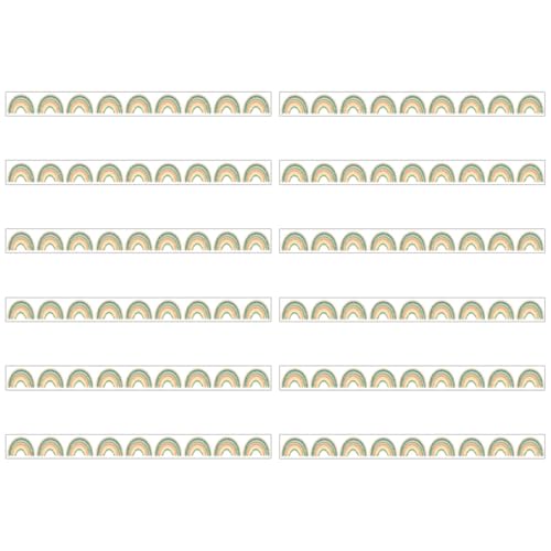 GALPADA 12 Stück Teiliges Magnetisches Bulletin Board Border Dekorative Magnetische Randstreifen für Whiteboard Tafel Pinnwand Einfach Anbringbar für Büro Schule und Festivaldeko von GALPADA