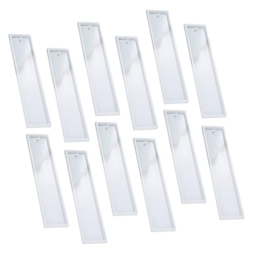 GALPADA 12 Stück Teiliges Silikonform Rechteckige Flexible Gießform für Epoxidharz Lesezeichen DIY Dekorationsform Wiederverwendbar Langlebig Sicher GALPADA 12 Stück Teiliges Silikonform Rechteckige Flexible Gießform für Epoxidharz Lesezeichen DIY Dekorationsform Wiederverwendbar Langlebig Sicher von GALPADA