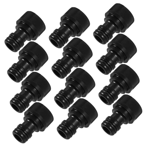 GALPADA 12Stücke Teiliges Wasserhahnanschluss Adapter für Waschmaschine Robuster Plastikschlauchanschluss mit Hoher Druckbeständigkeit für Vielseitige Anwendungen von GALPADA