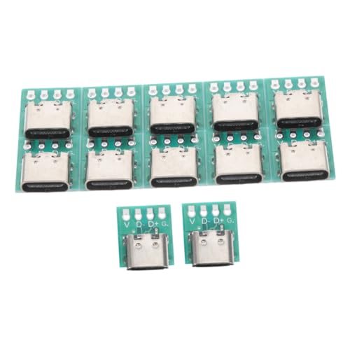 GALPADA 12Stücke USB C Anschlussplatine DIY PCB für Datenkabelübertragung Zuverlässige für Büro und Zuhause von GALPADA