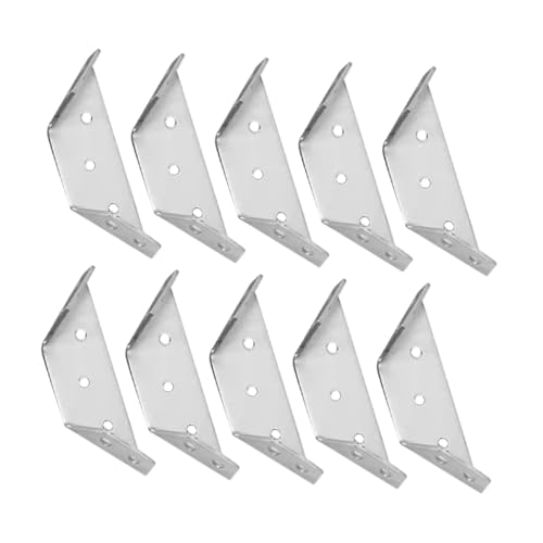 GALPADA 15 Sätze Teiliges Edelstahl Eckverbinder Universeller Möbel Winkelverbinder Stabile Eckhalterung für Schränke und Hängeschränke Rostfrei Einfache Montage Langlebige Eckstütze von GALPADA