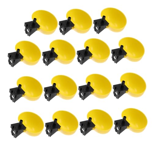 GALPADA 15 Stück Teiliges Geflügel wassernapf Automatischer Tränkehalter für Huhn Ente Taube Küken Wasserspender Langlebig Praktische Trinkschale für Geflügel Kleintiere GALPADA 15 Stück Teiliges Geflügel wassernapf Automatischer Tränkehalter für Huhn Ente Taube Küken Wasserspender Langlebig Praktische Trinkschale für Geflügel Kleintiere von GALPADA