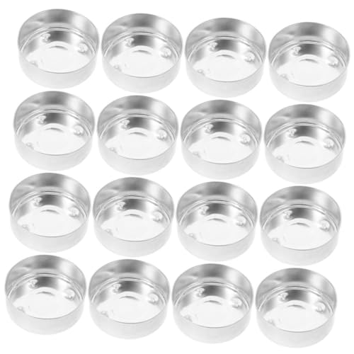 GALPADA 150 Stück Teiliges Aluminium Kerzengläser Leere Teelichtbehälter aus Hitzebeständigem Metall Wiederverwendbare Kerzengläser für DIY Kerzenherstellung Partydekoration und von GALPADA