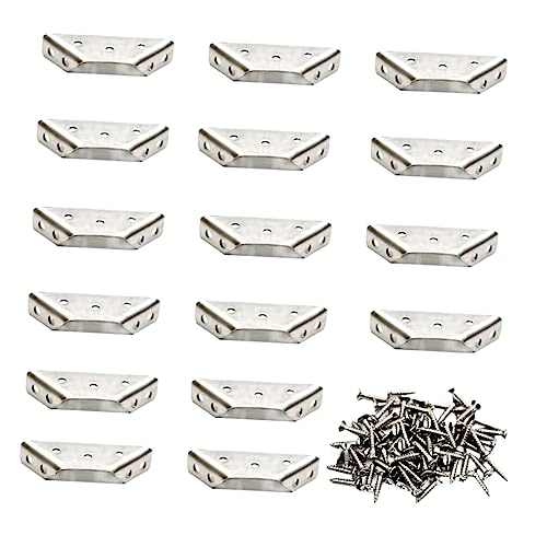 GALPADA 16 Sätze Eckwinkel Triangular Flange Winkelbeschläge für Möbel und Tische Lösung zur Stabilisierung und Reparatur von Möbelverbindungen GALPADA 16 Sätze Eckwinkel Triangular Flange Winkelbeschläge für Möbel und Tische Lösung zur Stabilisierung und Reparatur von Möbelverbindungen von GALPADA