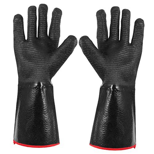 GALPADA 1Paar Neopren Handschuhe für Hohen Temperaturbereich Hitzebeständige Feuerfeste Arbeitshandschuhe für Küche und Camping Waschbar und Wiederverwendbar für Grillen von GALPADA