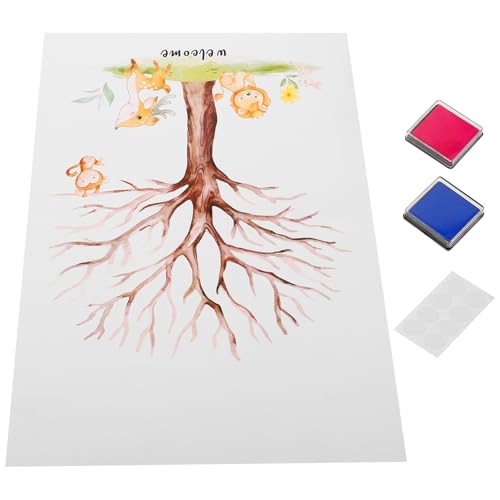 GALPADA 1Satz Geschlecht Offenbaren Fingerabdruckbaum Dekorationsset für Babyparty Poster Stempelkissen und Kreative Dekoration für Unvergessliche GALPADA 1Satz Geschlecht Offenbaren Fingerabdruckbaum Dekorationsset für Babyparty Poster Stempelkissen und Kreative Dekoration für Unvergessliche von GALPADA