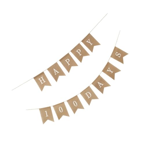 GALPADA 1Satz Hängendes Wimpelbanner Happy Days aus Hochwertigem Bettwäsche für Babyparty und Geburtstagsfeiern Dekoration für Innen und Außenveranstaltungen Langlebig und GALPADA 1Satz Hängendes Wimpelbanner Happy Days aus Hochwertigem Bettwäsche für Babyparty und Geburtstagsfeiern Dekoration für Innen und Außenveranstaltungen Langlebig und von GALPADA
