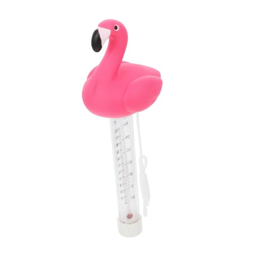 GALPADA 1Stück Flamingo Pool Thermometer für Badewanne und Dekoratives Wasserthermometer Strapazierfähigem Pe Material Bruchfest mit Dualer Temperaturanzeige Fahrenheit von GALPADA