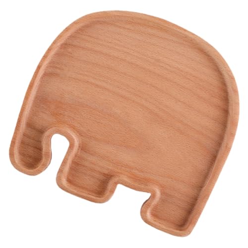 GALPADA Essteller Aus Massivholz Multifunktionales Brot-Snack-tablett Obstteller Aus Holz Cartoon-Stil Perfekt Für Partys von GALPADA