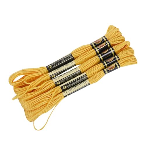 GALPADA 2 Boxen Garn Gelb Langlebiger Cross Stitch Nähfaden für DIY Handnähen und Bastelarbeiten Flexible Fadenschnitte für Kreative Stick und Flechtprojekte von GALPADA