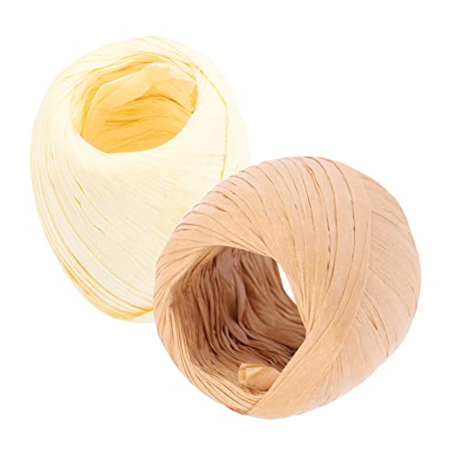 GALPADA 2 Rollen Raffia Bastband DIY Lampenschirm Bastelmaterial Natürliche Papier Schnur für Kreative Projekte Geschenkverpackungen und Dekorationen für Tisch und Stehlampe GALPADA 2 Rollen Raffia Bastband DIY Lampenschirm Bastelmaterial Natürliche Papier Schnur für Kreative Projekte Geschenkverpackungen und Dekorationen für Tisch und Stehlampe von GALPADA