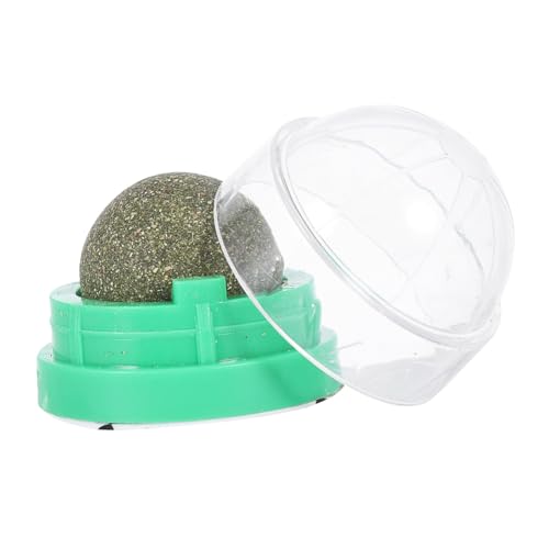 GALPADA 2 STÜCK Drehbare Katzenminze Balls aus Natürlichem Actinidia Polygama Katzenfreundliche Snacks zur Zahnpflege Verdauungsförderung und Appetitanregung Langlebig Leicht zu von GALPADA