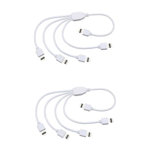 GALPADA 2 STÜCK LED Pin Splitter Kabel Set Rgb LED Lichtband Verbinder mit Teiligem Pin Stecker Hitzebeständig Kompatibel mit Rgb Bändern GALPADA 2 STÜCK LED Pin Splitter Kabel Set Rgb LED Lichtband Verbinder mit Teiligem Pin Stecker Hitzebeständig Kompatibel mit Rgb Bändern von GALPADA