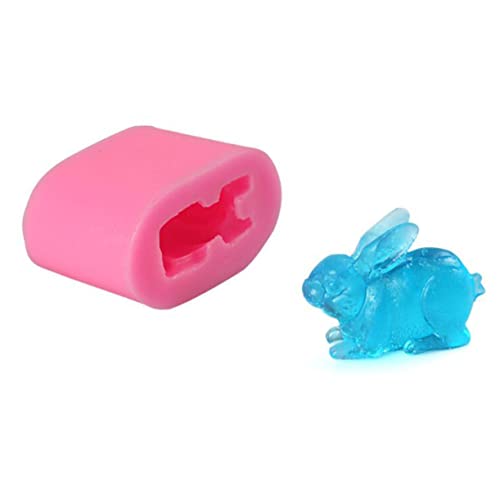 GALPADA 2 STÜCK Silikonformen für Schokolade und Seifen Süßigkeiten und Eiswürfelformen im Hasen Design für DIY Baking Antihaft Langlebig und Leicht zu Reinigen von GALPADA