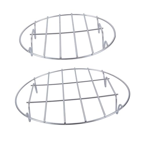 GALPADA 2 STÜCK Teiliges Dampfgarer Rack und Hitzebeständiger Multifunktionaler Steamer für Gemüse Dim Sum und Traditionelle Speisen Platzsparendes Kochzubehör für Schonendes Garen von GALPADA