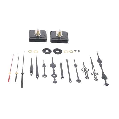 GALPADA 2 Sätze DIY Wanduhrwerk aus Metall und Kunststoff Geräuschloses Quarzuhrwerk mit Zeigern Langlebig und Präzise Einfach zu Montieren für DIY Wanduhren Reparatur und Selbsteinbau von GALPADA