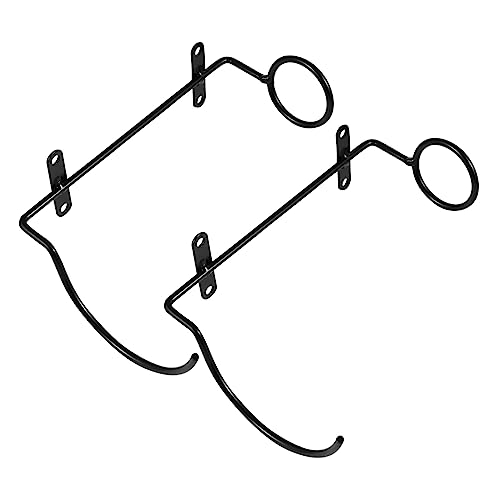 GALPADA 2 Sätze Metall Weinregal Wandmontiertes Flaschenregal Für Weinflaschen Und Bierflaschen Und Platzsparendes Design Für Küche Und Bar Schwarz 2 Stück * 2 von GALPADA