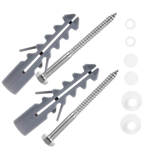 GALPADA 2 Sätze Robustes Toilettensitz Schrauben Set Rostbeständige Befestigungsschrauben mit Verdecktem Design Langlebige Wc Sitz Montageschrauben für Feuchte Badezimmerumgebung von GALPADA