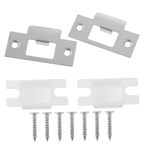 GALPADA 2 Sätze Türschloss Riegelplatten aus Edelstahl Robuste Türfalle Schutzplatten Sicherer Türschließblech Reparatursatz Türknopf Abdeckplatten für Hauseingangstüren GALPADA 2 Sätze Türschloss Riegelplatten aus Edelstahl Robuste Türfalle Schutzplatten Sicherer Türschließblech Reparatursatz Türknopf Abdeckplatten für Hauseingangstüren von GALPADA