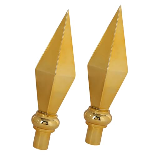 GALPADA 2 Stück Aluminium Fahnenmast Aufsatz Goldfarben Flaggenmast Zubehör Wetterfest Robust für Garten und Gartenflaggen Dekorative Fahnenstab Spitze GALPADA 2 Stück Aluminium Fahnenmast Aufsatz Goldfarben Flaggenmast Zubehör Wetterfest Robust für Garten und Gartenflaggen Dekorative Fahnenstab Spitze von GALPADA