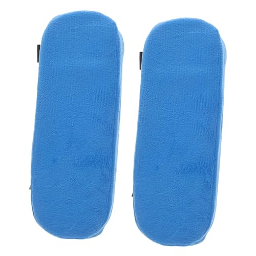 GALPADA 2 Stück Armlehnenkissen für Bürostühle Weiche Armauflagen Elastische Halterung Stilvolles Design Pfauenblau für Büro und Gaming Leicht zu Reinigen von GALPADA