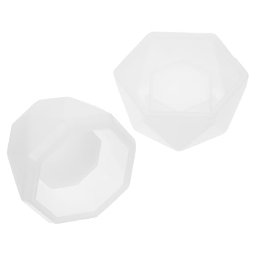 GALPADA 2 Stück DIY Silikonform für Blumenpot Design Teiliges Epoxidharz Gießform für Kreative Handwerksprojekte für Blumendekorationen und von GALPADA