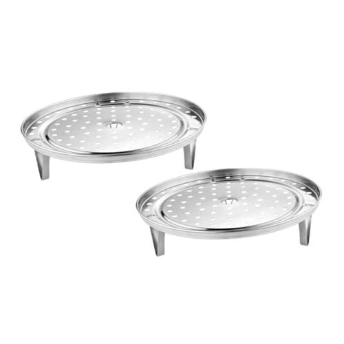 GALPADA 2 Stück Edelstahl Dampfgarer Einsatz Teiliges Robustes Küchen Steaming Rack mit Glatter Oberfläche Schonend für Nährstofferhalt Vielseitig für Fisch Gemüse Eier Dämpfen Zuhause GALPADA 2 Stück Edelstahl Dampfgarer Einsatz Teiliges Robustes Küchen Steaming Rack mit Glatter Oberfläche Schonend für Nährstofferhalt Vielseitig für Fisch Gemüse Eier Dämpfen Zuhause von GALPADA