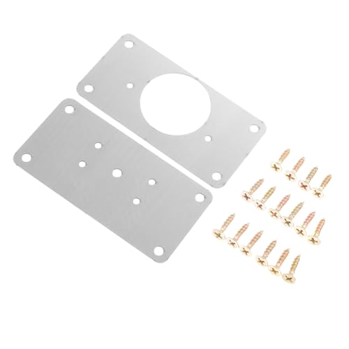 GALPADA 2 Stück Edelstahl Reparaturplatte für Möbelscharniere Rostfreie für Küchenschranktüren Robuste Scharnierhalterung zur Möbelreparatur Einfache Montage Langlebig von GALPADA