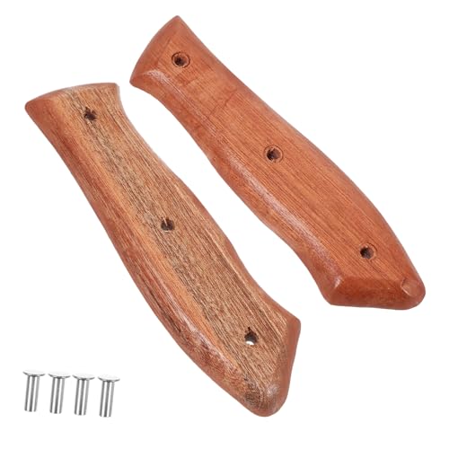 GALPADA 2 Stück Ersatz Küchenmesser Griff Holz Rutschfester Leichter Cutter Griff Ergonomisch Langlebig Geeignet für Messerreparatur und Vielseitigen Einsatz Küche und Outdoor von GALPADA