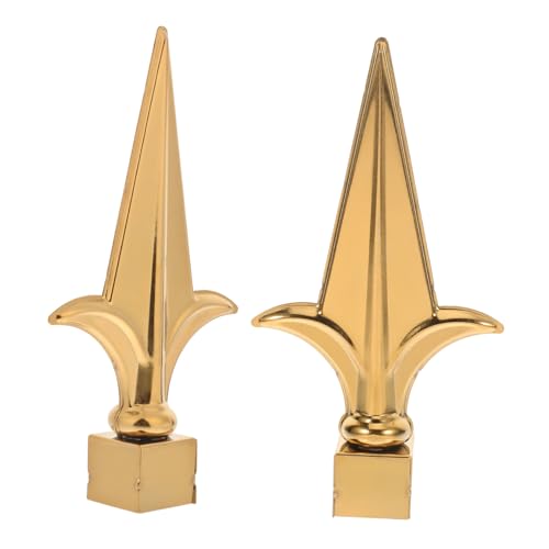 GALPADA 2 Stück Fahnenmast Spitze Teilig Wetterfestes Garten Ornament Flaggenmast Endkappe Einfacher Aufbau Dekoratives Outdoor Flagpole Zubehör von GALPADA