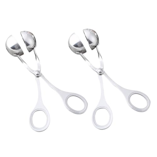 GALPADA 2 Stück Fleischbällchen Maker Set Teilig Durchmesser Praktische Küchengeräte mit Scheren Design für Fleischbällchen und Fischbällchen für und Camping von GALPADA