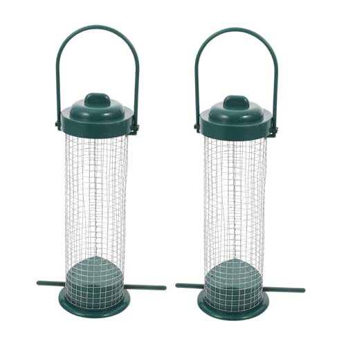 GALPADA 2 Stück Hängenden Vogelhäuschen Automatischer Vogelhäuschen Black von GALPADA