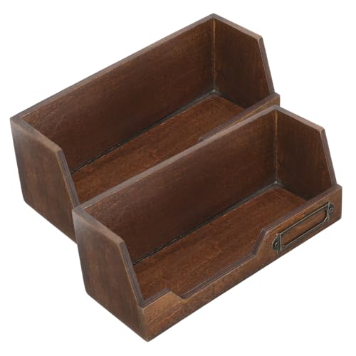 GALPADA 2 Stück Holz Aufbewahrungsbox Teilig Retro Desktop Organizer Doppelstöckig Leicht Für Schmuck Büro Tisch Dekoration Haushalt Sundries Cases GALPADA 2 Stück Holz Aufbewahrungsbox Teilig Retro Desktop Organizer Doppelstöckig Leicht Für Schmuck Büro Tisch Dekoration Haushalt Sundries Cases von GALPADA