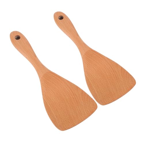 GALPADA 2 Stück Holzlöffel für Reis Kochen Kratzfeste Reiskocher Schaufel mit Dickem Griff Ergonomisch Hitzebeständig Multifunktional für Küche Servieren und Rühren GALPADA 2 Stück Holzlöffel für Reis Kochen Kratzfeste Reiskocher Schaufel mit Dickem Griff Ergonomisch Hitzebeständig Multifunktional für Küche Servieren und Rühren von GALPADA