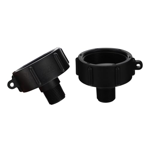 GALPADA 2 Stück Ibc Tank Adapter Abs Wasseranschluss Feingewinde Npt für Gartenschläuche Säure Alkalibeständig Kompatibel mit Ibc Wassertank Ventilen und Zubehör von GALPADA