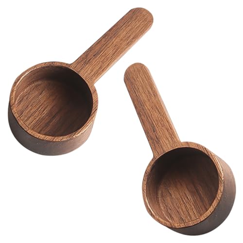 GALPADA 2 Stück Kaffeelöffel-Set Schaufeln Scoop kompakter Kaffeelöffel Retro-Kaffeeschaufel tragbarer Teelöffel tägliche Kaffeekugel Multifunktions-Kaffeelöffel Retro-Kaffeelöffel Holz von GALPADA