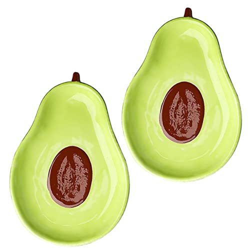 GALPADA 2 Stück Keramik Avocado Tablett Stabiles Serviergeschirr für Obst Snacks Multifunktionale Aufbewahrung für Zuhause Büro Party Kreatives Design Robust Langlebig GALPADA 2 Stück Keramik Avocado Tablett Stabiles Serviergeschirr für Obst Snacks Multifunktionale Aufbewahrung für Zuhause Büro Party Kreatives Design Robust Langlebig von GALPADA