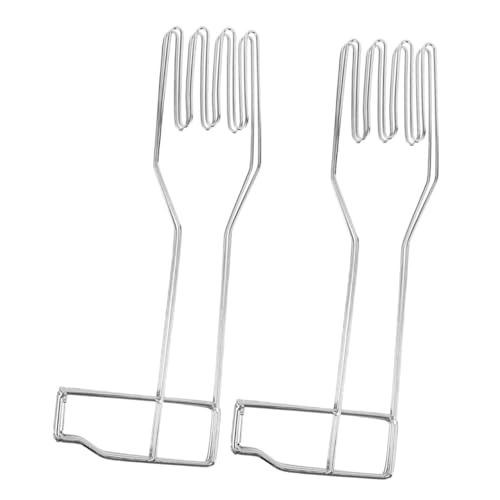GALPADA 2 Stück Küchenhandschuhhalter Faltbar Platzsparend Stabiler Handschuh Trockenständer für Spülhandschuhe Geschirrtücher Vielseitig Einsetzbar Silber Lackiert von GALPADA