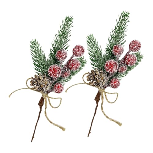 GALPADA 2 Stück Künstliche Rote Beeren Zweige Weihnachtsdeko Simulation Pflanze DIY Kranz Zubehör Festliche Christbaum Schmückung für Weihnachtsbaum und Party Dekoration GALPADA 2 Stück Künstliche Rote Beeren Zweige Weihnachtsdeko Simulation Pflanze DIY Kranz Zubehör Festliche Christbaum Schmückung für Weihnachtsbaum und Party Dekoration von GALPADA