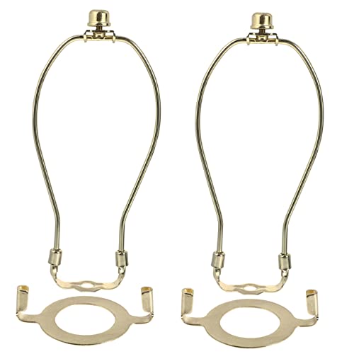GALPADA 2 Stück Lampenschirm Halterung Robuste Lampenhalter für DIY Projekte Goldene Halterung Installieren Langlebig für Tisch und Deckenlampen von GALPADA