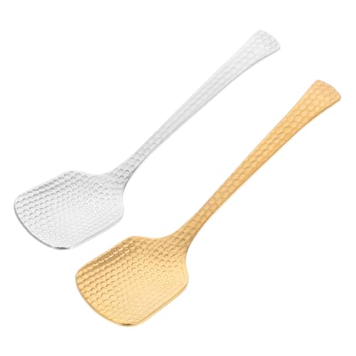 GALPADA 2 Stück Löffel Kurze Honig und Dessertlöffel für Kaffee Eiscreme und Getränke Rostfrei und Spülmaschinengeeignet Gold und Silber GALPADA 2 Stück Löffel Kurze Honig und Dessertlöffel für Kaffee Eiscreme und Getränke Rostfrei und Spülmaschinengeeignet Gold und Silber von GALPADA