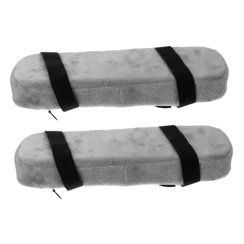 GALPADA 2 Stück Memory Foam Armlehnenpolster mit Verstellbaren Elastischen Bändern Waschbare Bezug Ergonomisches Kissen für Bürostuhl Gamingstuhl Druckentlastung und Komfort bei von GALPADA