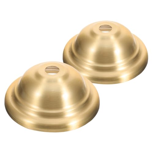 GALPADA 2 Stück Messing Lampenbaldachin Deckenplatte Vintage Hut Design Lichtabdeckung Kronleuchter Pendelleuchte Zubehör für Wohn und Esszimmer GALPADA 2 Stück Messing Lampenbaldachin Deckenplatte Vintage Hut Design Lichtabdeckung Kronleuchter Pendelleuchte Zubehör für Wohn und Esszimmer von GALPADA