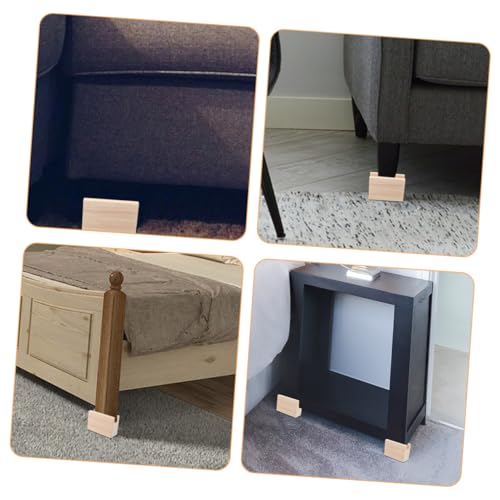 GALPADA 2 Stück Möbelerhöhung aus Holz Höhe rutschfeste Betthöher Tischbeine Füße Möbel Erhöhung für Sofa Schrank Waschmaschine Schrank Beine Pad für Mehr Stauraum GALPADA 2 Stück Möbelerhöhung aus Holz Höhe rutschfeste Betthöher Tischbeine Füße Möbel Erhöhung für Sofa Schrank Waschmaschine Schrank Beine Pad für Mehr Stauraum von GALPADA