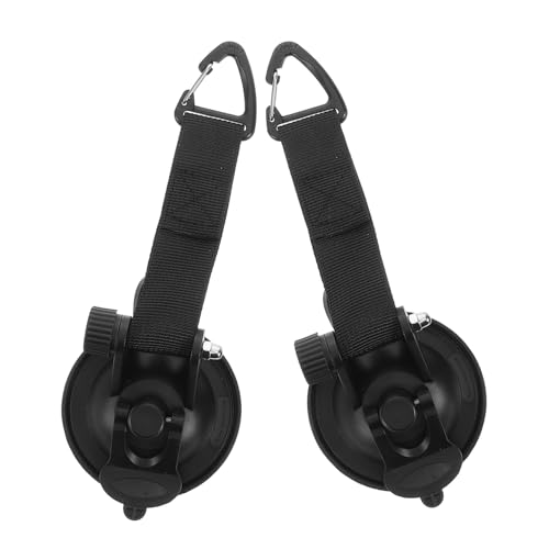 GALPADA 2 Stück Multifunktionale Saugnapf Haken für Camping Robuste Saugnäpfe mit Hohen Tragfähigkeiten für Auto Zelt Outdoor Aktivitäten Einfach zu Verwenden ohne Bohren oder Kleben von GALPADA