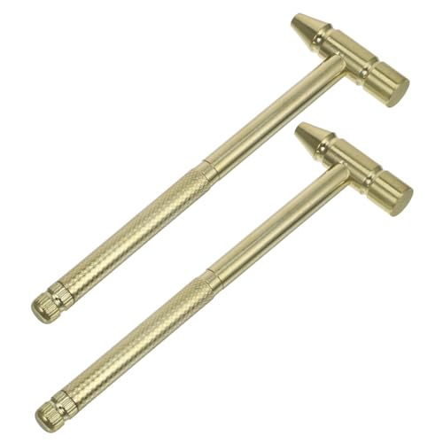 GALPADA 2 Stück Multifunktions Kupferhammer mit Präzisions Schraubendreher für Feinmechaniker Schonender Messingkopf Ergonomischer Griff für Uhren und Handyreparatur GALPADA 2 Stück Multifunktions Kupferhammer mit Präzisions Schraubendreher für Feinmechaniker Schonender Messingkopf Ergonomischer Griff für Uhren und Handyreparatur von GALPADA