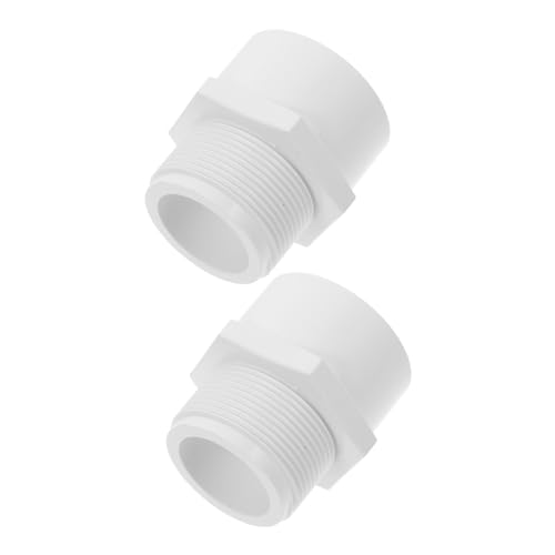 GALPADA 2 Stück PVC Rohrverbinder Außengewinde Upvc Weiß Adapter für Kaltwasserleitung Installationszubehör Wasserdichte Verbindung GALPADA 2 Stück PVC Rohrverbinder Außengewinde Upvc Weiß Adapter für Kaltwasserleitung Installationszubehör Wasserdichte Verbindung von GALPADA