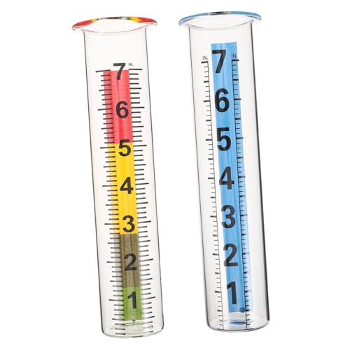 GALPADA 2 Stück Regenmesser Ersatzglas aus Hochborosilikat Glas Wetterfeste Präzise Messskala Robustes Regenwasser Messgerät für Garten und Außenbereich Einfache Installation GALPADA 2 Stück Regenmesser Ersatzglas aus Hochborosilikat Glas Wetterfeste Präzise Messskala Robustes Regenwasser Messgerät für Garten und Außenbereich Einfache Installation von GALPADA